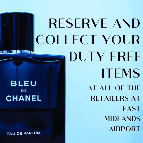 Treat yourself Shopping duty free at East Midlands Airport!